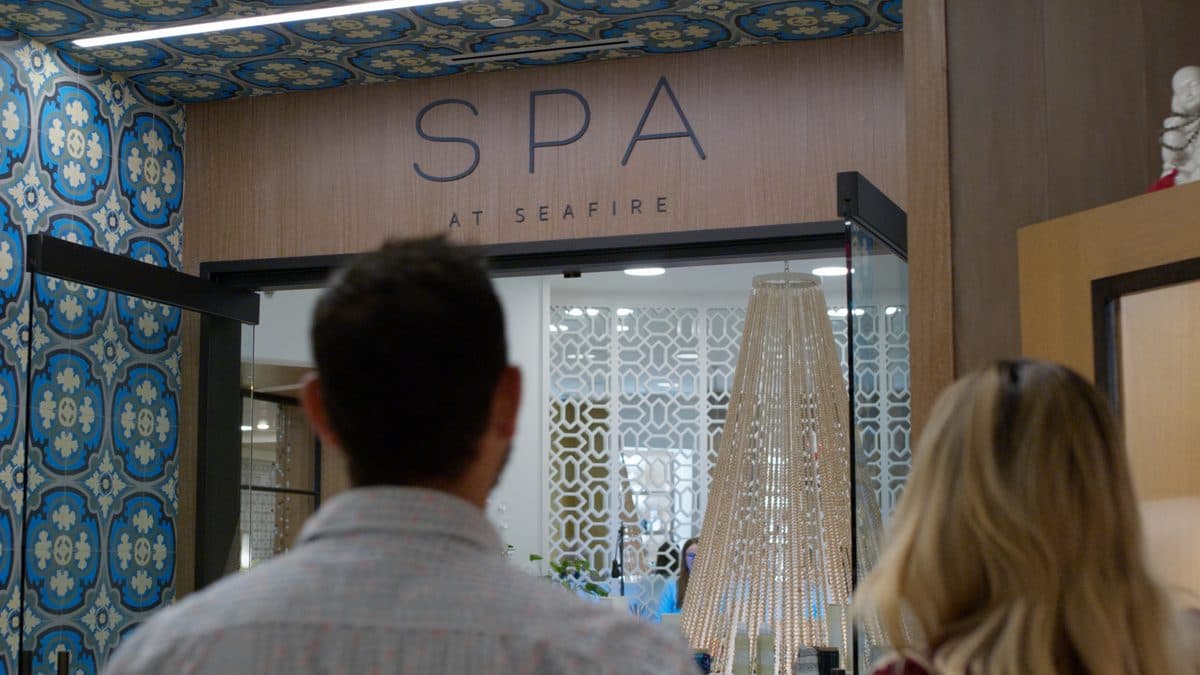 The spa entrance at the Kimpton Seafire